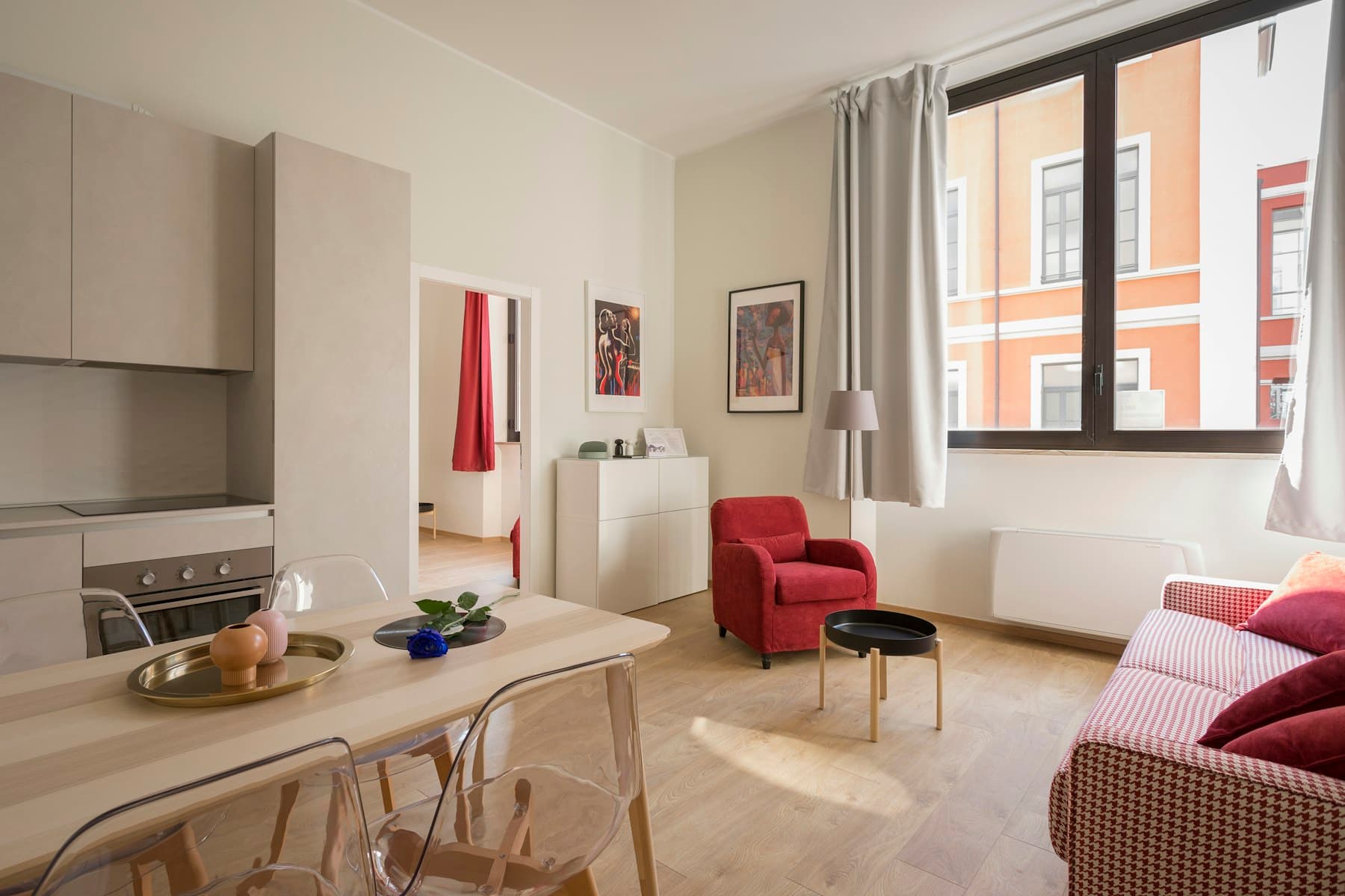 Open-plan apartment interior executed turnkey — design to handover